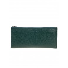 На фото 2 - Женский кошелек из натуральной кожи, цвет зеленый