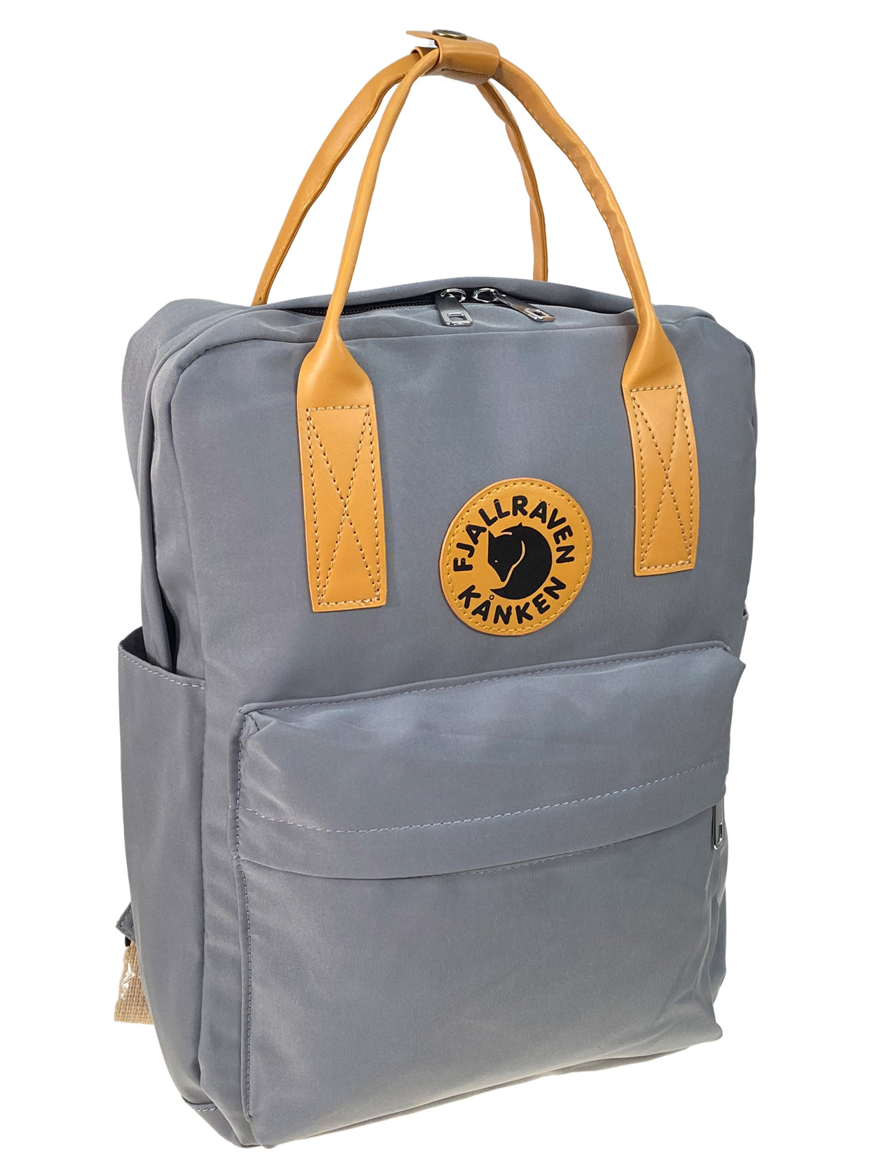 На фото 1 - Молодежный рюкзак из  текстиля, цвет серый 