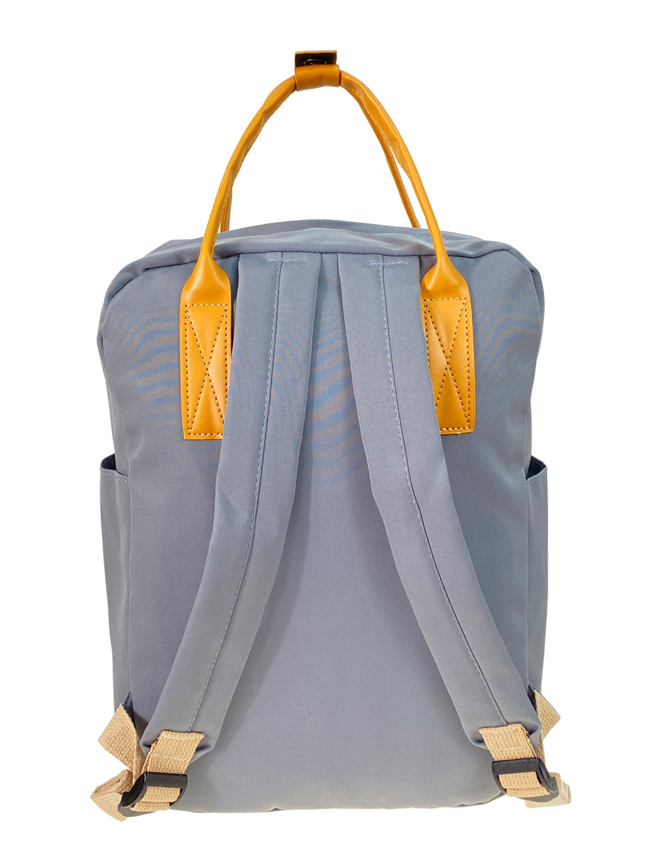 На фото 2 - Молодежный рюкзак из  текстиля, цвет серый 