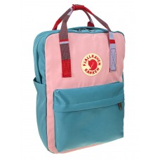 На фото 1 - Молодежный рюкзак из  текстиля, цвет бирюзовый с розовым 