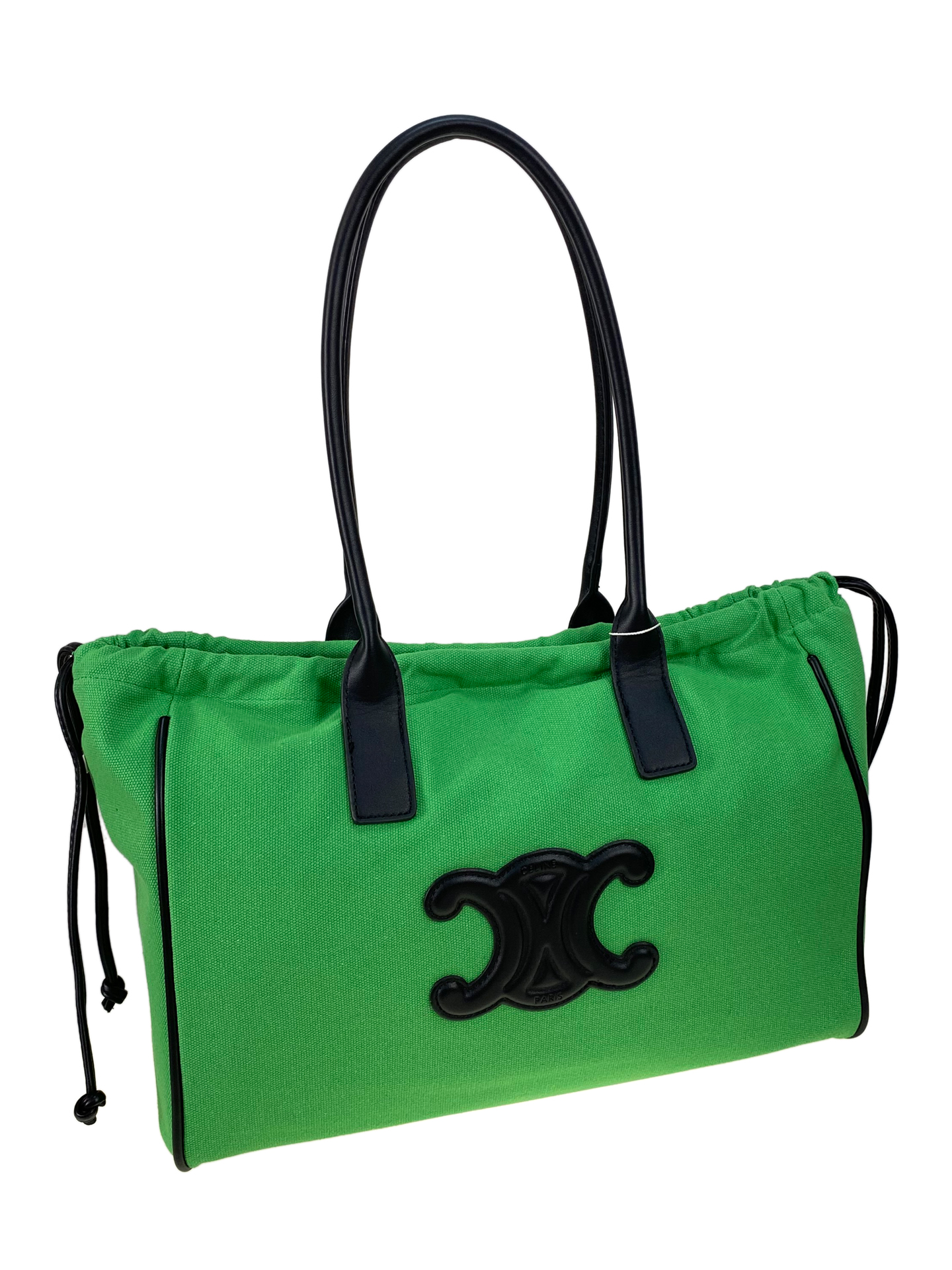 На фото 1 - Женская сумка шоппер из текстиля, цвет бело-серый