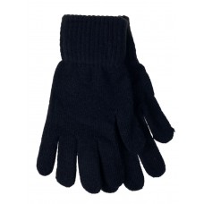 На фото 1 -  Мужские теплые перчатки из шерсти, цвет  черный