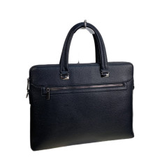 На фото 2 - Сумка портфель для документов из искусственной кожи, цвет черный