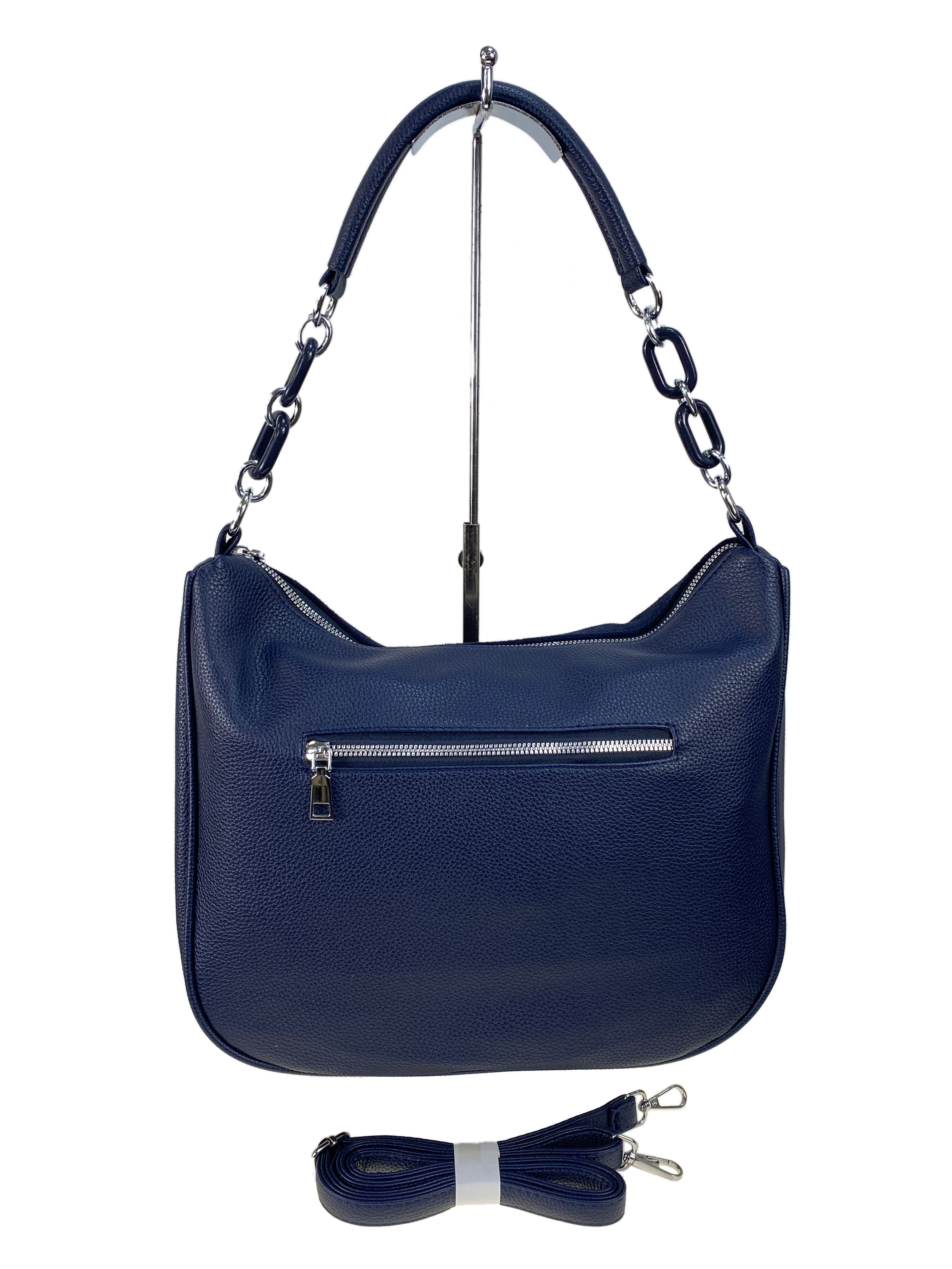 На фото 2 - Женская сумка  из натуральной замши и  искусственной кожи, цвет синий