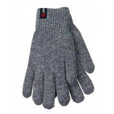 На фото 1 - Мужские теплые перчатки из шерсти,  цвет  серый