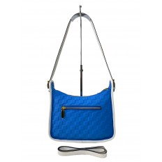 На фото 3 - Женская сумка  из натуральной кожи, цвет голубой