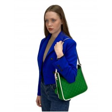 На фото 2 - Женская сумка  из натуральной кожи, цвет ярко зеленый