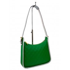 На фото 1 - Женская сумка  из натуральной кожи, цвет ярко зеленый
