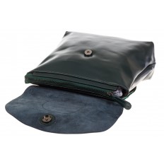 На фото 4 - Темно-зеленый рюкзак – трансформер из натуральной кожи 8892