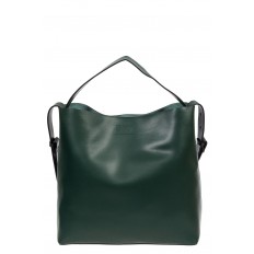 На фото 3 - Женская сумка-мешок, цвет зелёный