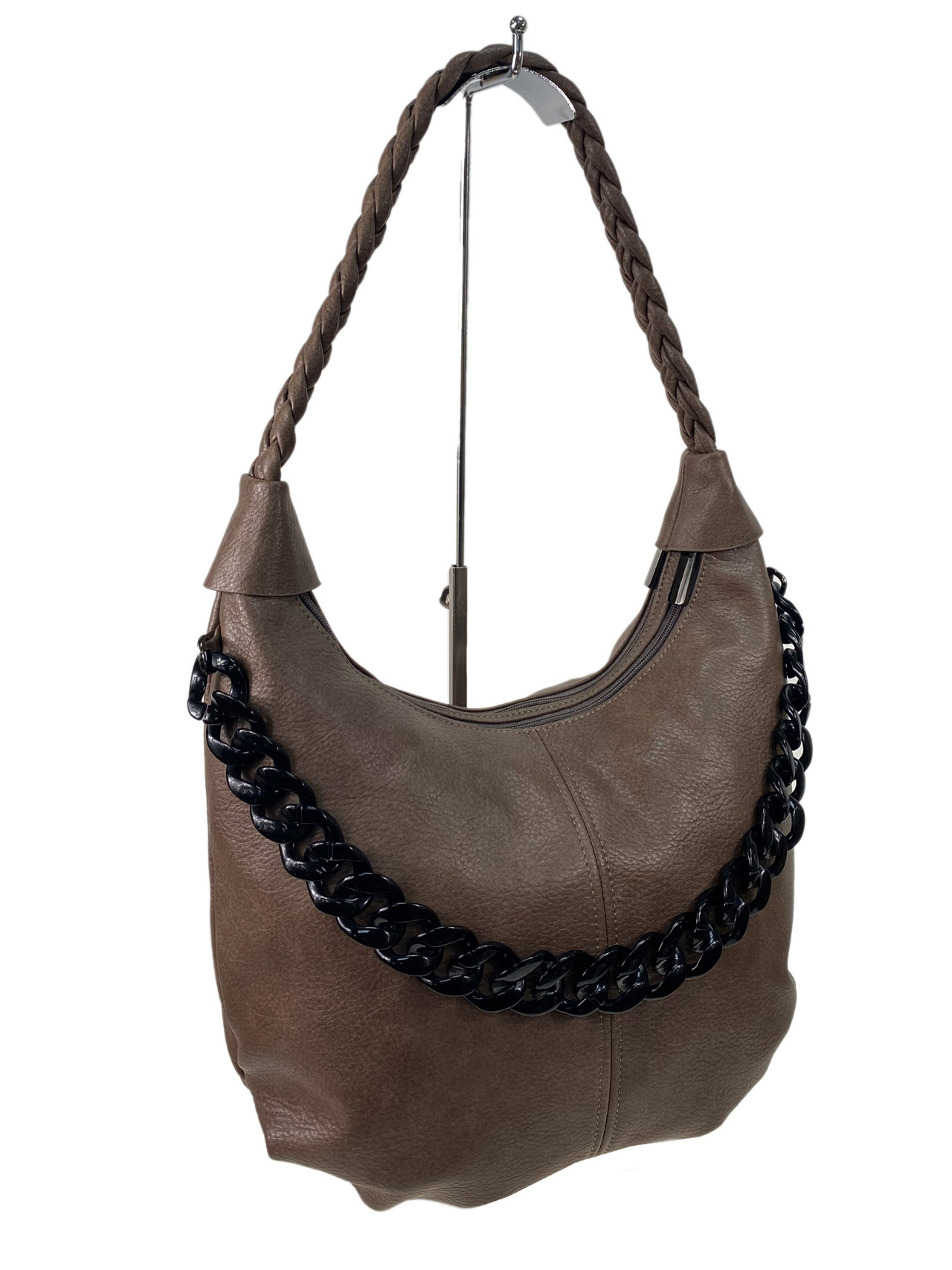 На фото 3 - Женская сумка  из искусственной кожи, цвет коричневый