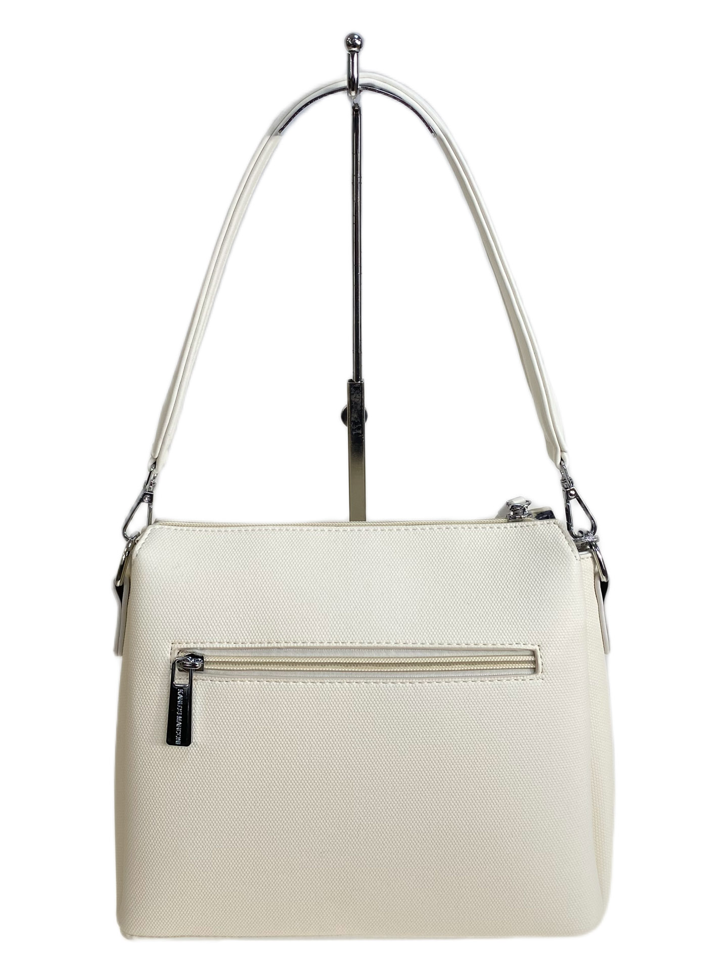 На фото 2 - Женская сумка из искусственной кожи, цвет белый