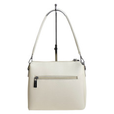 На фото 2 - Женская сумка из искусственной кожи, цвет белый