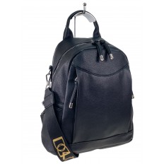 На фото 3 - Женская рюкзак  из искусственной кожи, цвет черный
