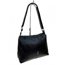 На фото 1 - Женская сумка  из искусственной кожи,  цвет черный