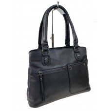 На фото 1 - Женская сумка из искусственной кожи, цвет темно-серый