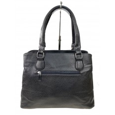 На фото 2 - Женская сумка из искусственной кожи, цвет темно-серый