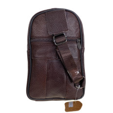 На фото 2 - Сумка мужская через плечо из натуральной кожи, цвет коричневый На фото 2 - Сумка мужская через плечо из натуральной кожи, цвет коричневый