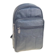 На фото 1 - Сумка мужская через плечо из натуральной кожи, цвет черный На фото 1 - Сумка мужская через плечо из натуральной кожи, цвет черный