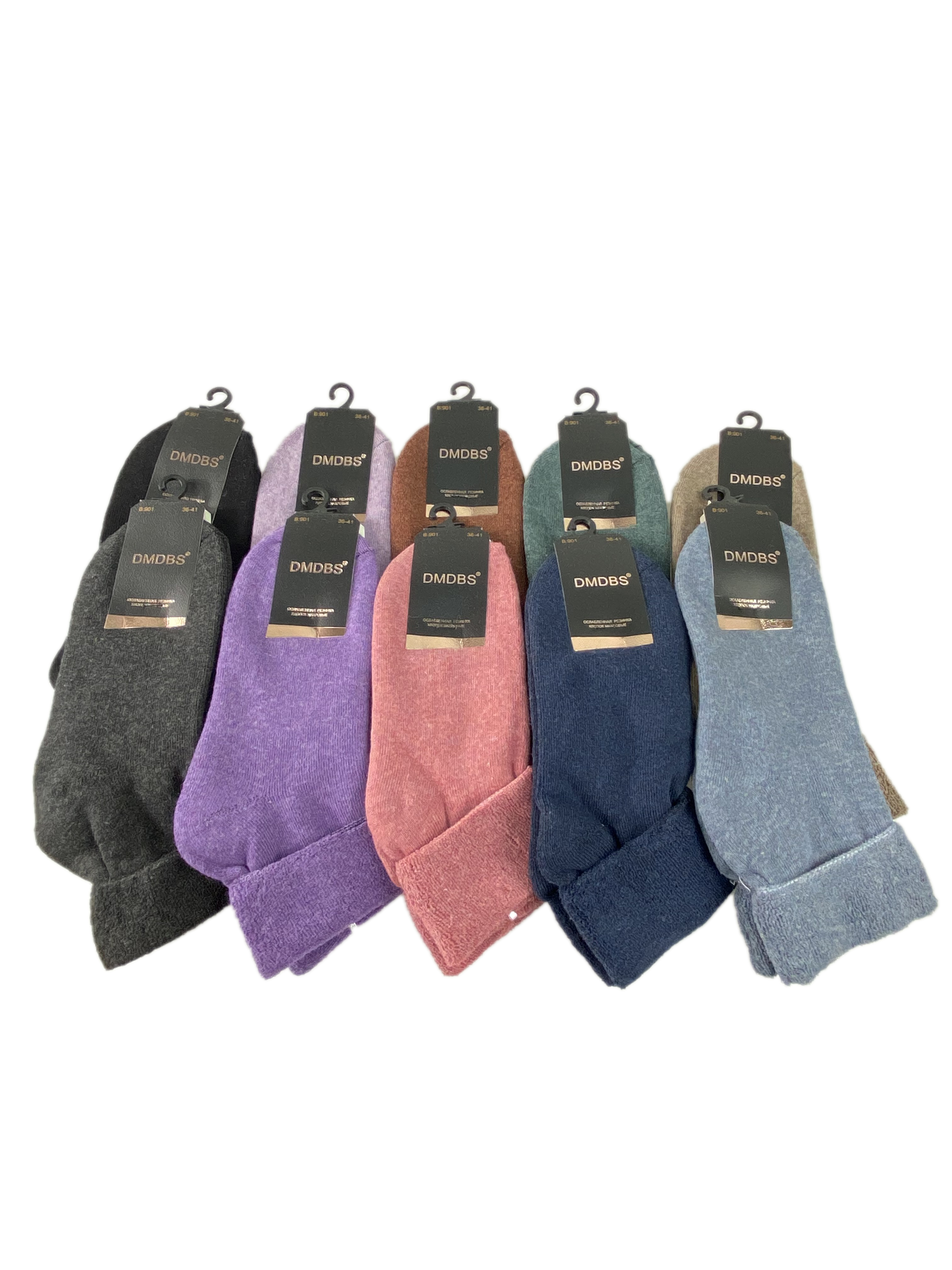 На фото 1 - Махровые женские носки, 10 пар
