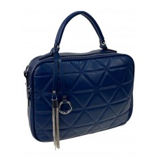 На фото 3 - Женская сумка  из искусственной кожи, цвет синий