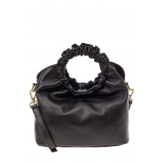 На фото 3 - Сумка женская ring-bag из натуральной кожи, цвет черный