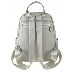 На фото 3 - Женская рюкзак  из искусственной кожи, цвет серый