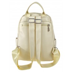 На фото 3 - Женская рюкзак  из искусственной кожи, цвет молочный 