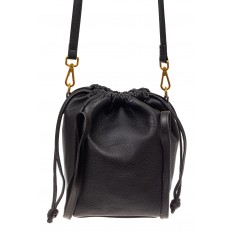 На фото 3 - Сумка женская торба из натуральной кожи, цвет черный