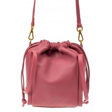 На фото 2 - Сумка женская торба из натуральной кожи, цвет розовый