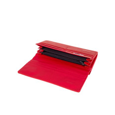 На фото 2 -  Женское портмоне из искусственной кожи, цвет красный