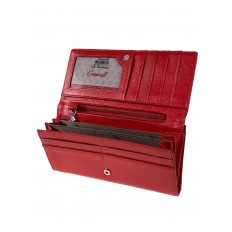 На фото 2 - Женский кошелёк-портмоне из  натуральной кожи, цвет красный