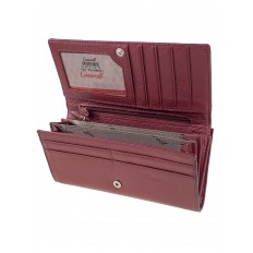На фото 2 - Женский кошелёк-портмоне из  натуральной кожи, цвет бордо