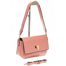 На фото 1 - Маленькая наплечная сумка розового цвета 9153