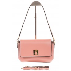На фото 2 - Маленькая наплечная сумка розового цвета 9153
