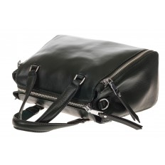 На фото 4 - Женская сумка из натуральной кожи, цвет черный