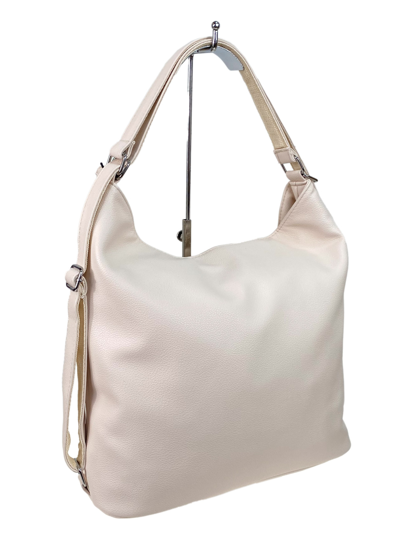 Женская сумка из искусственной кожи, цвет молочный
