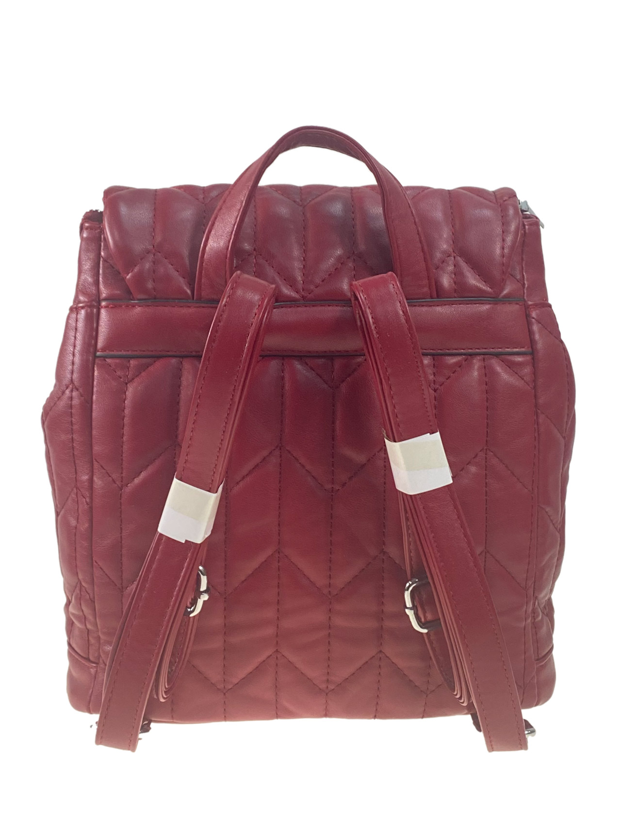 На фото 2 - Женский рюкзак   из искусственной кожи, цвет бордовый