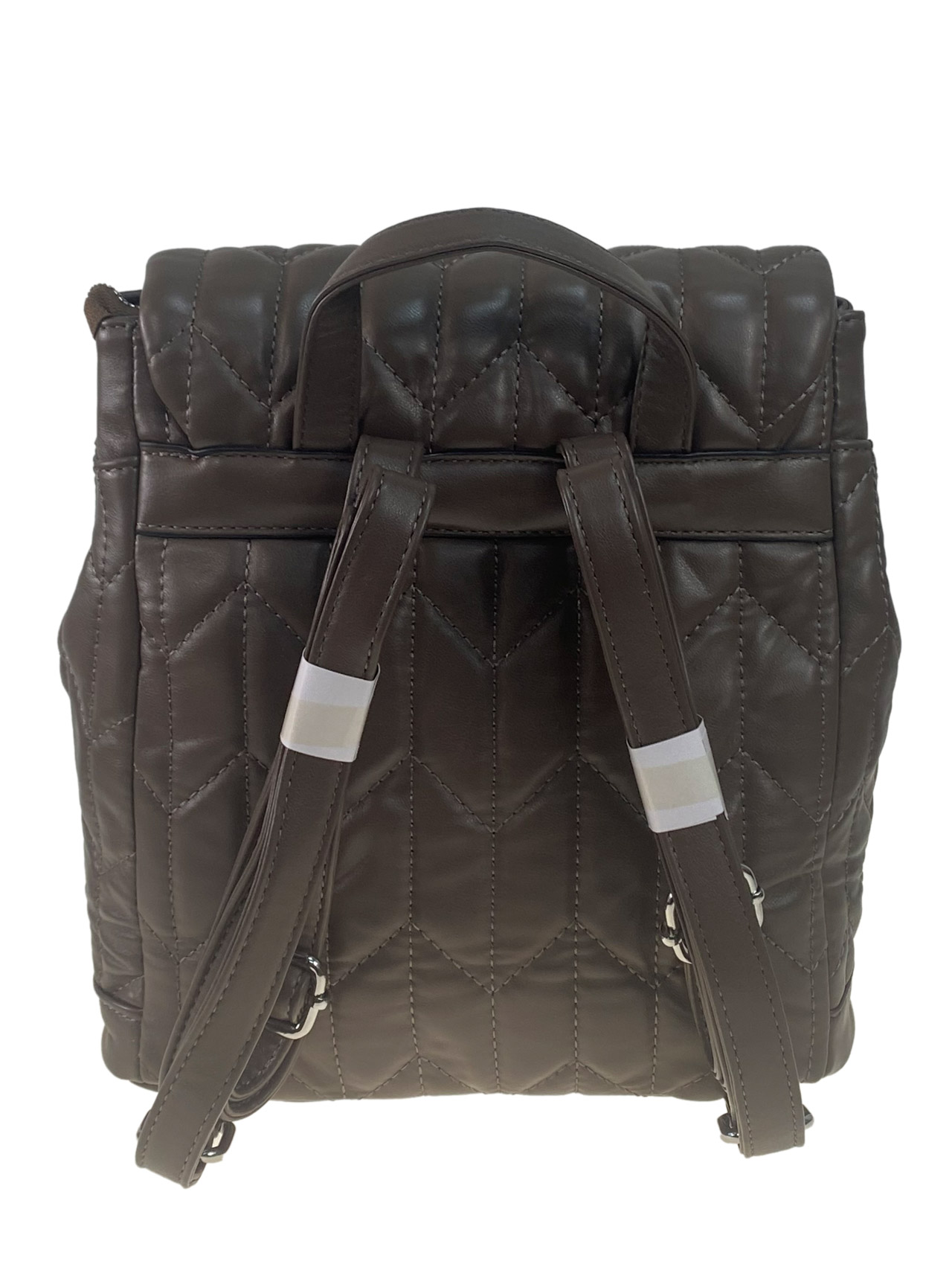 На фото 2 - Женский рюкзак   из искусственной кожи, цвет коричневый