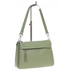 На фото 3 - Женская сумка из искусственной кожи, цвет светло зеленый