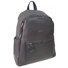 На фото 1 - Сумка-рюкзак из искусственной кожи, цвет серый