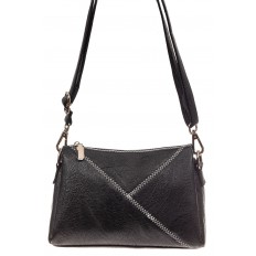 На фото 2 - Базовая женская сумка из искусственной кожи, цвет черный