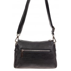 На фото 3 - Базовая женская сумка из искусственной кожи, цвет черный