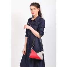 На фото 5 - Базовая женская сумка из искусственной кожи, цвет красный