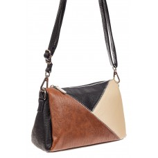 На фото 1 - Базовая женская сумка из искусственной кожи, цвет коричневый