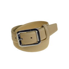 На фото 1 - Ремень женский из натуральной кожи, цвет светло коричневый