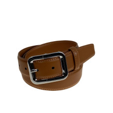 На фото 1 - Ремень женский из натуральной кожи, цвет коричгнво-рыжий