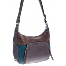 На фото 3 - Женская классическая сумка из искусственной кожи, цвет коричневый