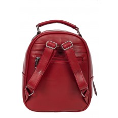 На фото 3 - Рюкзак женский из гладкой экокожи, цвет бордовый
