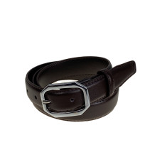 На фото 1 - Ремень женский из искусственной кожи , цвет  шоколад